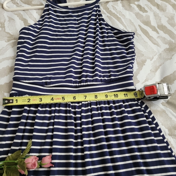 Xs - Old Navy - Maxi striped dress Navy blue white - Picture 9 of 14